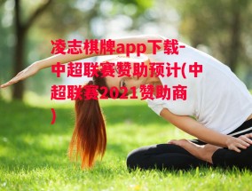 凌志棋牌app下载-中超联赛赞助预计(中超联赛2021赞助商)